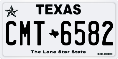 TX license plate CMT6582