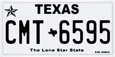 TX license plate CMT6595