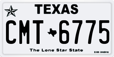 TX license plate CMT6775