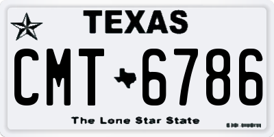 TX license plate CMT6786