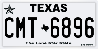 TX license plate CMT6896