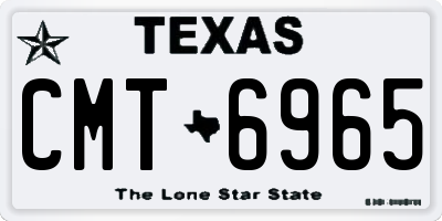 TX license plate CMT6965