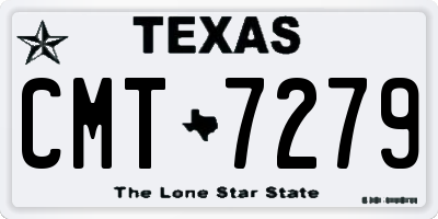 TX license plate CMT7279