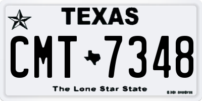 TX license plate CMT7348