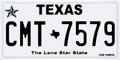 TX license plate CMT7579