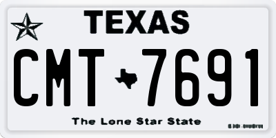 TX license plate CMT7691