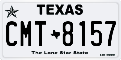 TX license plate CMT8157