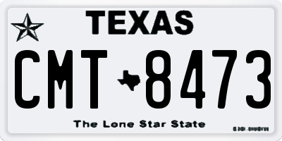 TX license plate CMT8473