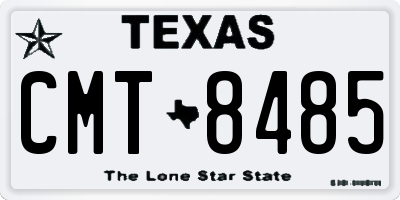 TX license plate CMT8485