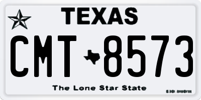 TX license plate CMT8573