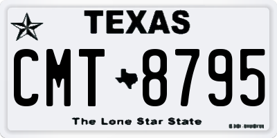 TX license plate CMT8795