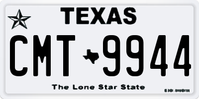 TX license plate CMT9944