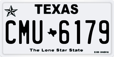 TX license plate CMU6179