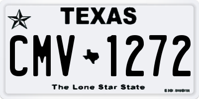 TX license plate CMV1272