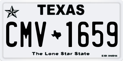 TX license plate CMV1659