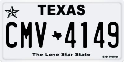 TX license plate CMV4149