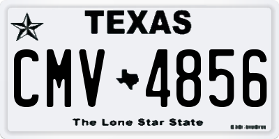 TX license plate CMV4856