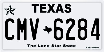 TX license plate CMV6284