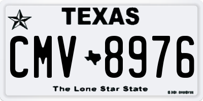 TX license plate CMV8976