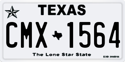 TX license plate CMX1564