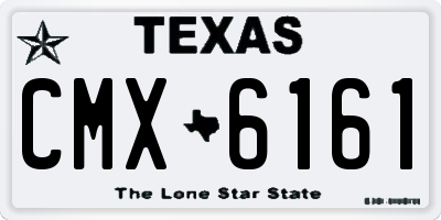 TX license plate CMX6161