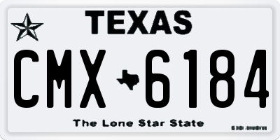 TX license plate CMX6184