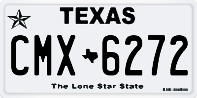 TX license plate CMX6272