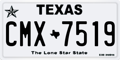 TX license plate CMX7519