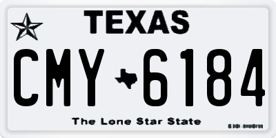 TX license plate CMY6184