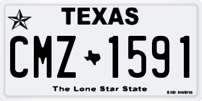 TX license plate CMZ1591