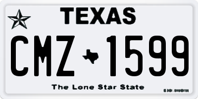 TX license plate CMZ1599