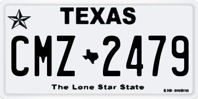 TX license plate CMZ2479