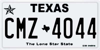 TX license plate CMZ4044