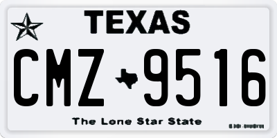 TX license plate CMZ9516