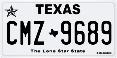 TX license plate CMZ9689