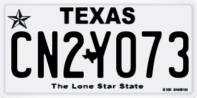 TX license plate CN2Y073