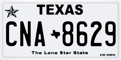 TX license plate CNA8629
