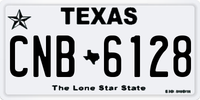 TX license plate CNB6128