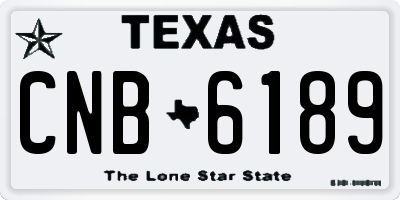 TX license plate CNB6189