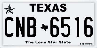 TX license plate CNB6516