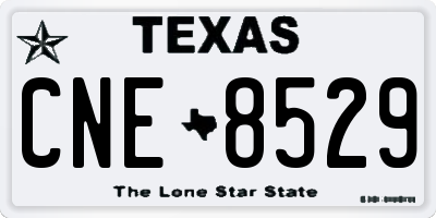 TX license plate CNE8529