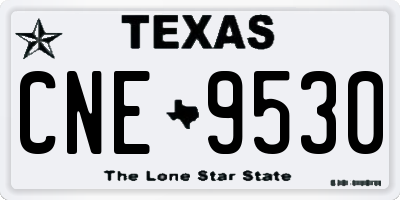 TX license plate CNE9530