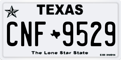 TX license plate CNF9529