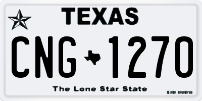 TX license plate CNG1270