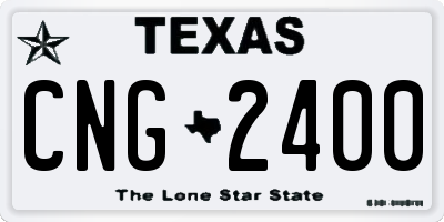 TX license plate CNG2400