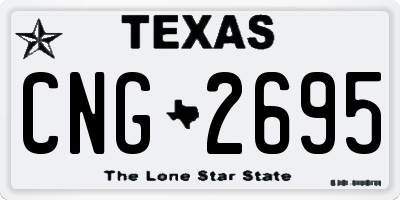 TX license plate CNG2695