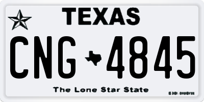 TX license plate CNG4845
