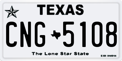 TX license plate CNG5108