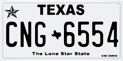 TX license plate CNG6554