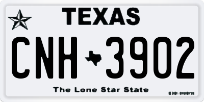 TX license plate CNH3902